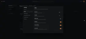 Editor settings, font size to auto-save