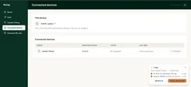 Incoming transfer request, accept or decline per file