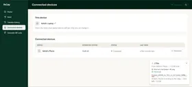 Transfer in progress, live status per file